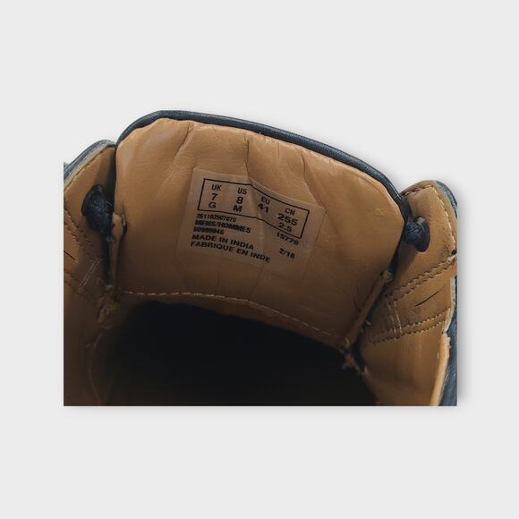 Mens Clarks Soft Cushion Black Dress Shoes Scuff on Left Toe Size 8M - Picture 12 of 13